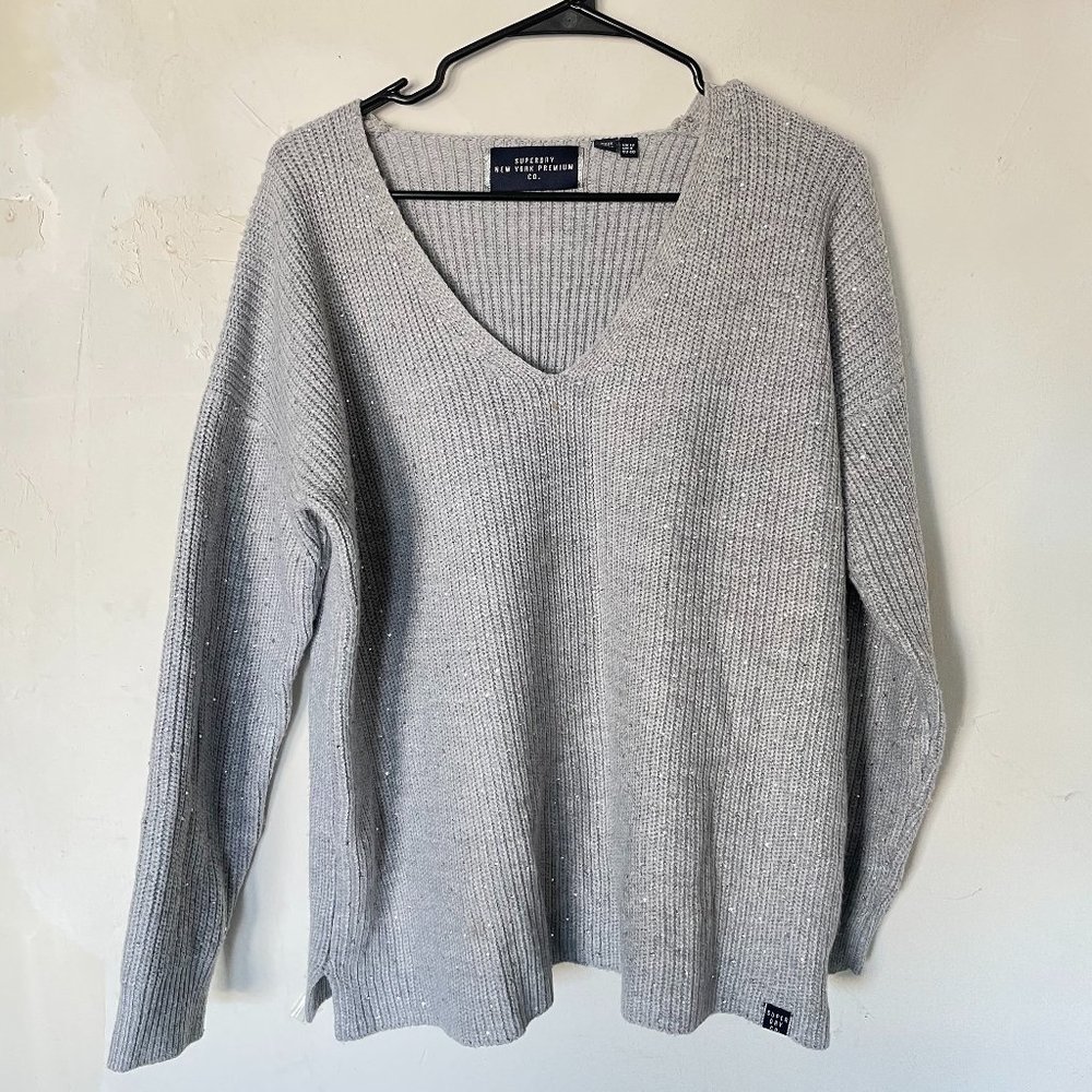 SUPERDRY Women's Grey Sweater - US8